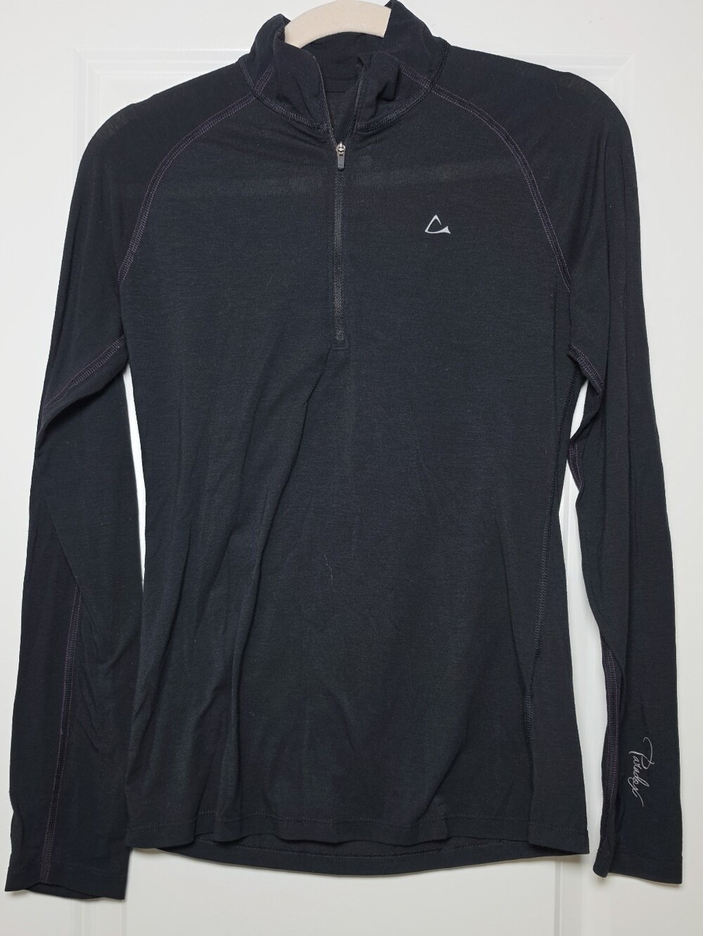 Paradox Merino Blend drirelease FreshGuard Women's 1/4 Zip Base Layer Top Black